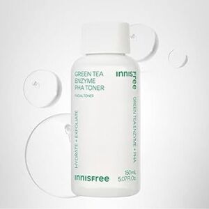 Innisfree Green Tea Enzyme PHA Toner with Hyaluronic Acid Facial Toner NIB
